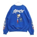 CHROME HEARTS クロムハーツ 20SS ×MATTY BOY PPO SPACE SWTSHRT マッティボーイプリントクルーネックスウェットトレーナー ブルー