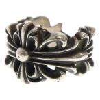 CHROME HEARTS クロムハーツ DBL FLRL CRS ダブルフローラルクロスリング シルバー BCA390