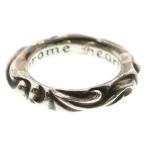 ショッピングクロムハーツ CHROME HEARTS クロムハーツ SCRL BAND スクロールバンド リング シルバー BCA351