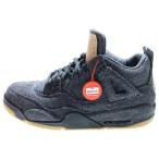 NIKE ナイキ ×Levi's AIR JORDAN 4 RETRO AO2571-001 リーバイス エアジョーダン4 デニム ハイカットスニーカー ブラック US8.5/26.5cm