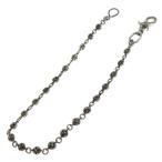 CHROME HEARTS Chrome Hearts 2BALL LONG-S/1 зажим длинный #2 Cross мяч цепочка для бумажника серебряный BCA386
