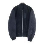 DIOR ディオール 23AW カナージュナイロン切替カーフスキンバーシティレザージャケット 343L419A0714 ブラック