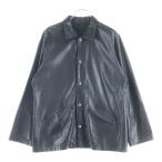 CHROME HEARTS クロムハーツ クロスボールボタン レザーカバーオールジャケット ブラック