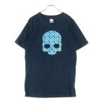 ショッピングハイドロゲン HYDROGEN ハイドロゲン ビッグスカルプリント Tシャツカットソー ブラック/ブルー