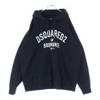 ショッピングディースクエアード DSQUARED2 ディースクエアード アーチロゴスウェットプルオーバーパーカー S71GU0546 ブラック