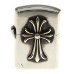 ショッピングHEARTS CHROME HEARTS クロムハーツ ZIPPO LIGHTERZ-V1 V1スモール CHクロス ジッポライター シルバー BCA398