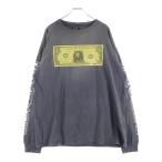 ショッピングマイケル SAINT MICHAEL セントマイケル 22AW ×Kosuke Kawamura KMR LS TEE ヴィンテージ加工 長袖Tシャツカットソー ブラック SM-A22-0000-083