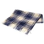 RALPH LAUREN ラルフローレン チェック柄 ストールマフラー ブルー/ホワイト