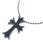 CHROME HEARTS クロムハーツ RUBBER CH CRS SML ラバースモールCHクロス シリコンラバーネックレス ブラック