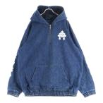 CHROME HEARTS クロムハーツ RUCKUS サイドロゴ ハーフジップデニムアノラック ブルゾン インディゴ