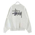 ショッピングstussy STUSSY ステューシー BASIC LOGO ベーシックロゴ刺繍 スウェット グレー 1914762