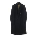 08sircus Zero eito цирк 16AW шерсть пальто с отложным воротником воротник удален возможность черный S16AM-CO07