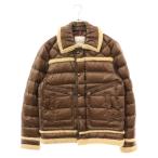 ショッピングmoncler MONCLER モンクレール 12AW EVARISTE エヴァリスト ボア ジップアップ ナイロンダウンジャケット ブラウン 220914133515 53029