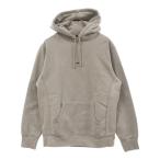 SUPREME シュプリーム 19AW Micro Logo Hooded Sweatshirt ロゴ刺繍プルオーバースウェットパーカー フーディー グレー