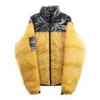 シュプリーム 23SS ×THE NORTH FACE Printed Nuptse Jacket ×ノースフェイス プリンテッド ヌプシ ダウンジャケット ND02300I イエロー