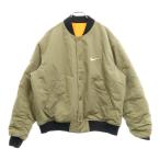 NIKE ナイキ ×STUSSY REVERSIBLE VARSITY JACKET FJ9153-222 ステューシー リバーシブル ヴァーシティジャケット カーキ