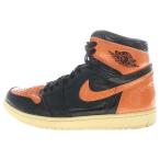 ナイキ エアジョーダン1 シャッタードバックボード3.0 ハイカットスニーカー ブラック/オレンジ US11/29.0cm 555088-028