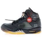 ナイキ ×OFF-WHITE AIR JORDAN 5 RETRO SP CT8480-001 オフホワイト エアジョーダン5レトロ ハイカットスニーカー ブラック US9/27.0cm