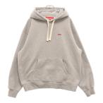 シュプリーム 23AW Small Box Drawcord Hooded Sweatshirt スモールボックスロゴ スウェット プルオーバーパーカー フーディ グレー