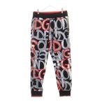 DOLCE & GABBANA ドルチェアンドガッバーナ グラフィックロゴ プリント スウェット ジョガーパンツ ブラック/レッド GY7PAT HH7DL