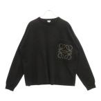 LOEWE ロエベ ANAGRAM POCKET SWEATER H526Y14KDK アナグラム クルーネック ニット セーター ブラック