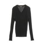 DOLCE & GABBANA ドルチェアンドガッバーナ Vネックハイゲージニットセーター GX443T JAVKY ブラック