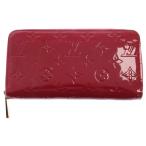 LOUIS VUITTON ルイヴィトン ヴェルニ ジッピーウォレット 長財布 レッド レディース M93058