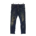 DSQUARED2 ディースクエアード SLASH LIGHT COOL GUY JEAN S74LB0418 S30342 ボタンフライ ダメージ デニム スキニーパンツ インディゴ