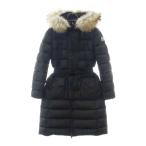 MONCLER (モンクレール) 21AW KHLOE GIUBBOTTO G20931C51202 68065 ベルト付きダウンコート ブラック レディース