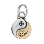 CHROME HEARTS クロムハーツ YIN YANG SML インヤンスモール シルバーゴールドコンビチャーム ペンダントトップ シルバー/ゴールド