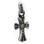 CHROME HEARTS クロムハーツ CRS BBYFAT P DMND ベイビーファットクロス PAVEダイヤ ペンダントトップ シルバー BCA234