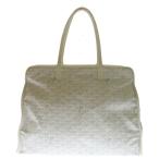 GOYARD ゴヤール アーディ PM ヘリンボーン PVC×レザー トートバッグ ホワイト
