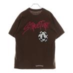 CHROME HEARTS クロムハーツ ×MATTY BOY PPO STRUCTURE TEE ×マッティボーイ バックプリント半袖Tシャツ ブラウン