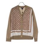 LOUIS VUITTON ルイヴィトン L/S W/Printed Twill Front Cardigan RW231D 172 FOKC14 モノグラムフロントカーディガン ベージュ レディース