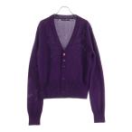 DOLCE & GABBANA ドルチェアンドガッバーナ ロゴプレートカーディガン パープル GXM70T/JEMF6