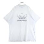ショッピングアディダス tシャツ BALENCIAGA バレンシアガ 23SS×ADIDAS アディダス トレフォイルロゴオーバーサイズ半袖Tシャツ ホワイト