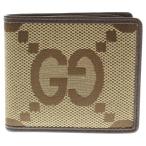 ショッピングＧＧキャンバス GUCCI グッチ ジャンボ GG キャンバス 二つ折り財布 ウォレット ブラウン 699308