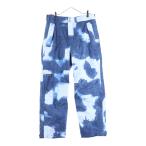 ショッピングシュプリーム シュプリーム 21AW ×Bleached Denim Print Mountain Pant NP52101I ノースフェイス ブリーチ総柄プリント マウンテンパンツ ブルー