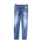  Dsquared Jennifer Jean Jennifer джинсы обтягивающий повреждение обработка Denim брюки женский индиго S75LB0282p