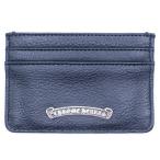 CHROME HEARTS クロムハーツ DOUBLE SIDE ダブルサイド スクロールラベル付レザーカードケース ブラック