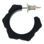 CHROME HEARTS クロムハーツ RUBBER HOOP CROSS SML クロスバンドフープ シリコンピアス ブラック