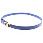 Salvatore Ferragamo サルヴァトーレ フェラガモ GANCINI ガンチーニ レザーベルト ブルー/ゴールド