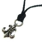 CHROME HEARTS クロムハーツ BS FLUER BSフレアペンダント ネックレストップ レザーブレイド シルバー