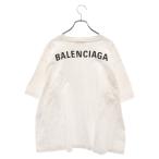 ショッピングバレンシアガ BALENCIAGA バレンシアガ バックロゴプリント半袖Tシャツカットソー ホワイト 578124 TEV43