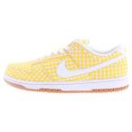 NIKE ナイキ WMNS DUNK LOW EWT DZ2777-700 ウィメンズ ダンク ギンカムチェックローカットスニーカー US11/28cm イエロー