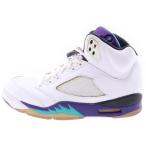 ナイキ AIR JORDAN 5 RETRO GRAPE 2013 136027-108 エアジョーダン5 レトロ グレープ ハイカットスニーカー ホワイト/パープル US9/27cm