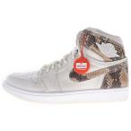 ナイキ AIR JORDAN 1 ウィメンズ エアジョーダン1 ホワイト スネーク ハイカットスニーカー ホワイト US7.5/24.5cm レディース AH7389-004