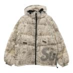 SUPREME シュプリーム 20AW Hooded Down Jacket Receipts レシートプリントダウンジャケット ホワイト
