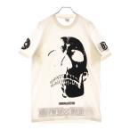 シュプリーム 23AW Bounty Hunter Skulls Tee バウンティハンター スカルプリント コットン クルーネック半袖Tシャツカットソー ホワイト