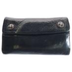 CHROME HEARTS クロムハーツ WAVE ウェーブ レザーウォレット 財布 ブラック BCA374